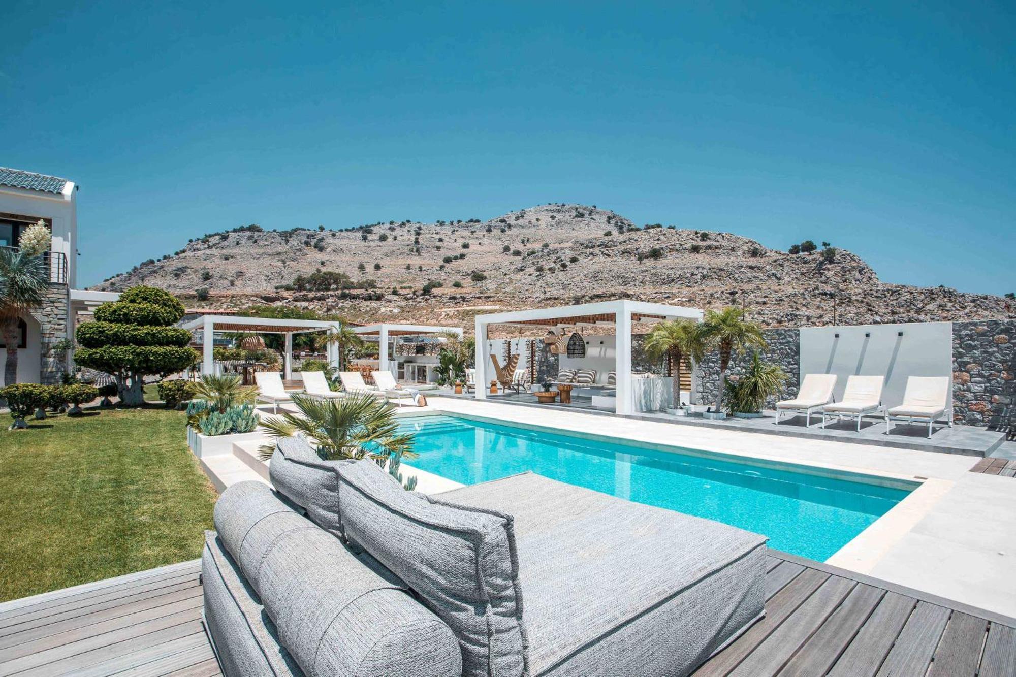 Oneiro Villa - Voted The Best Villa In Rhodes, Greece! Pefki  Bagian luar foto